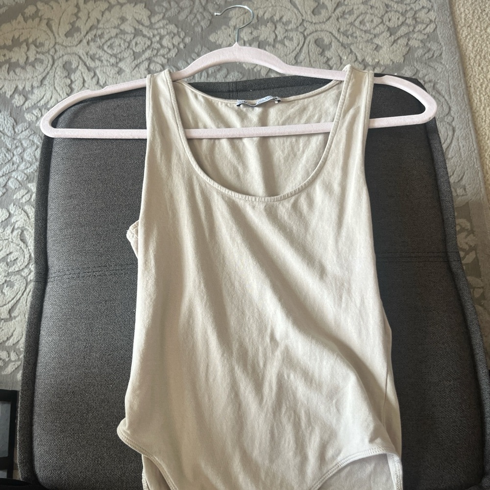 Zara Cream Sleeveless Bodysuit